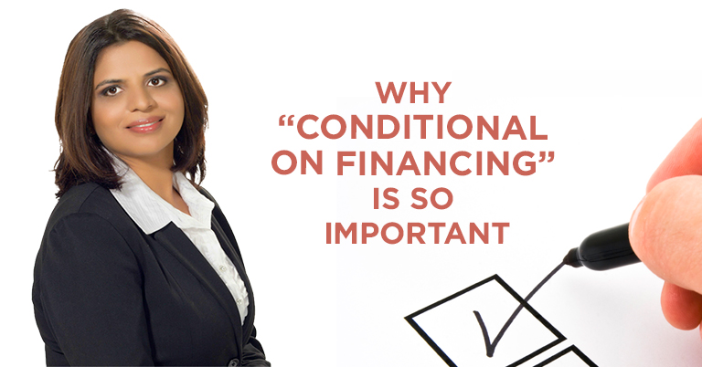Why “conditional on financing” is so important